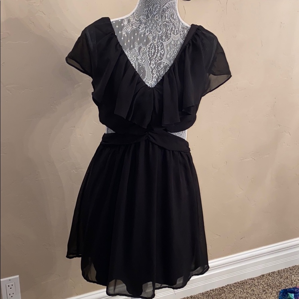 Cutout polyester going out dress